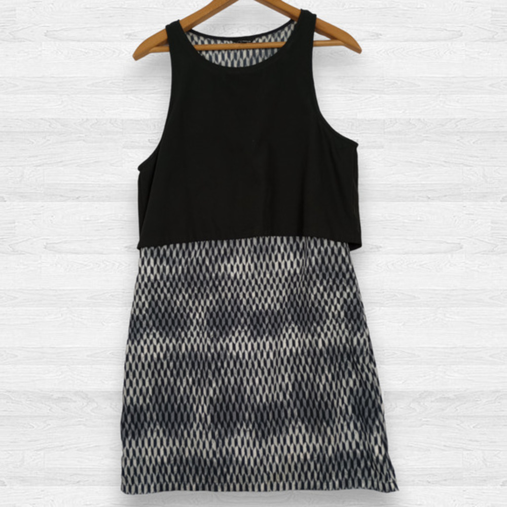 Hurley‎ Women's Bridgette Geometric Black White Tank Top Dress Size M